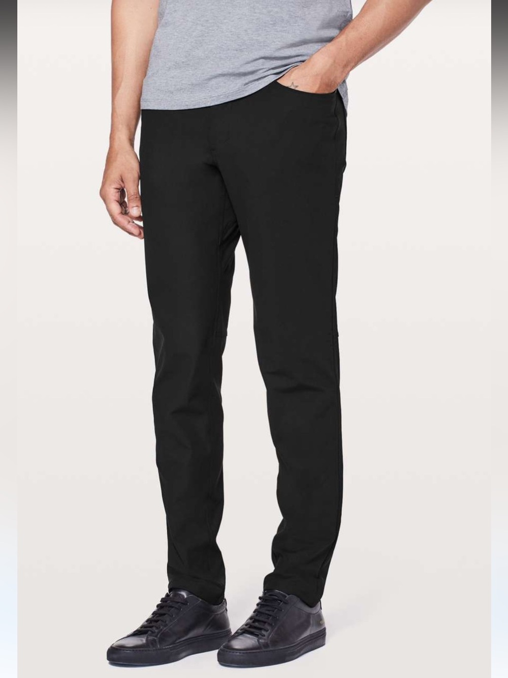 Lululemon ABC Slim Warpstreme Pant Black Performance 34X29 Active Everyday Wear